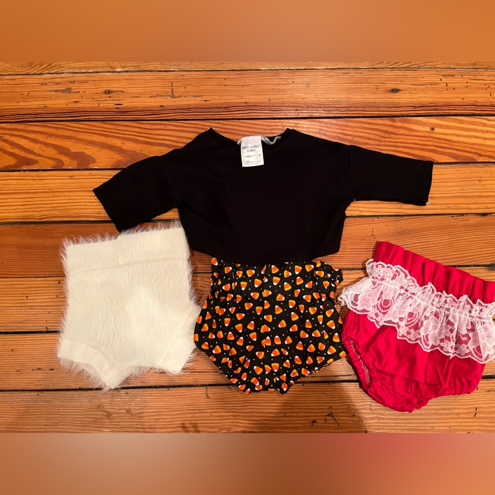Baby girls boutique bloomers/bloomies set